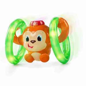BRIGHT STARTS Hračka svítící hudební opička LLB Roll & Glow? 6-36m