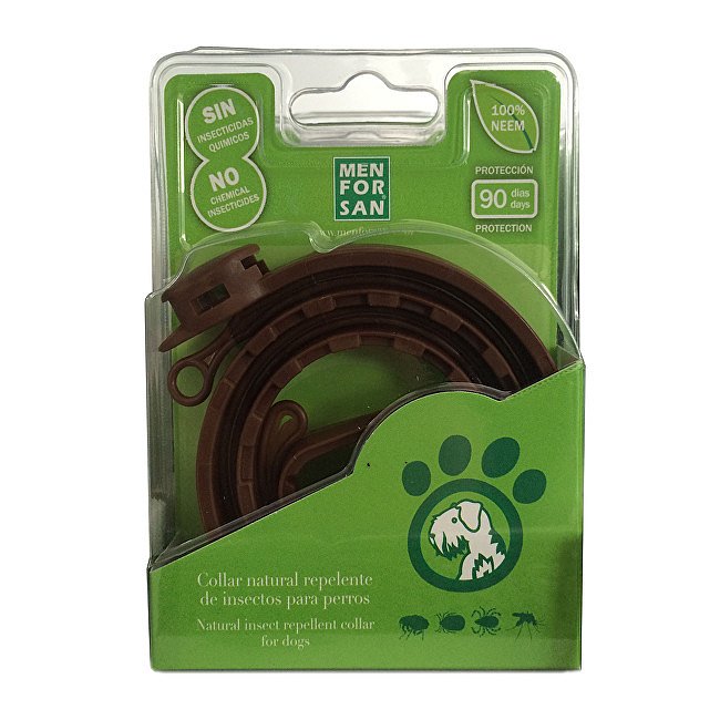 Přírodní obojek pro psy, odpuzující klíšťata a blechy (Natural Insect Repellent Collar for Dogs)