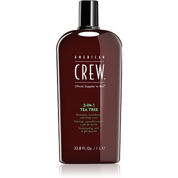 American Crew Hair & Body 3-IN-1 Tea Tree šampón, kondicionér a sprchový gel 3 v 1 pro muže 1000 ml