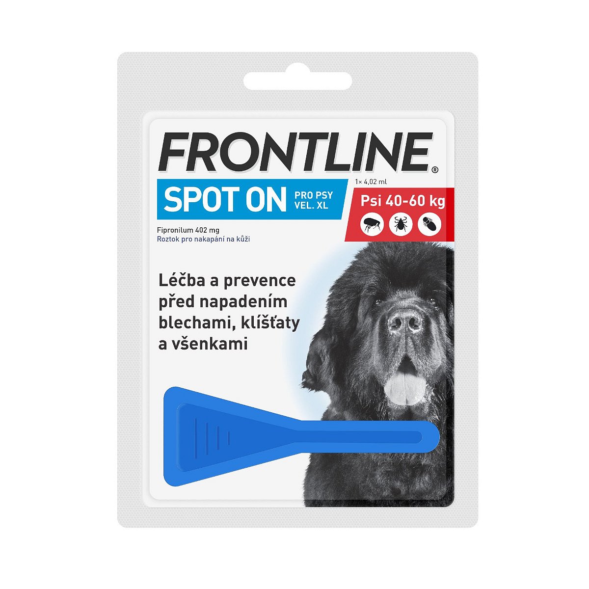 Frontline Spot On pro psy XL 40-60 kg pipeta 1x4,02 ml