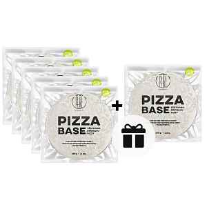 5+1 ZDARMA: BrainMax Pure® Pizza Base, hotové těsto na pizzu z Itálie, 2 ks