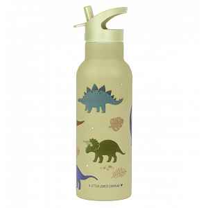 A Little Lovely Company nerezová lahev na pití, 500 ml - dinosauři