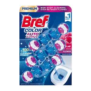 Bref Tuhý WC blok Color Aktiv Flower  3 x 50 g 150 g