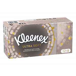 Kleenex Ultra Soft papírové kapesníky 12x9 ks