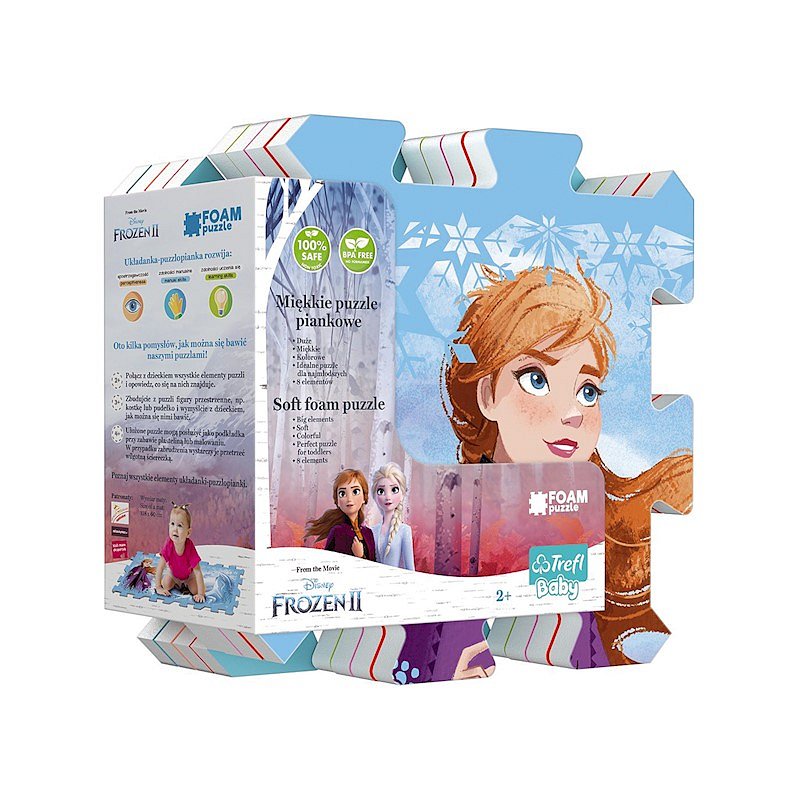 TREFL Pěnové puzzle Ledové království II/Frozen II 118x60 cm 8 ks v sáčku