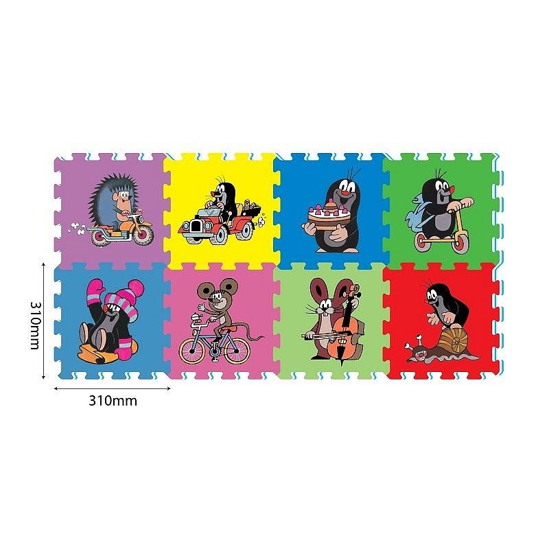 ALLTOYS Pěnové puzzle Krtek 30x30 cm 8 dílků