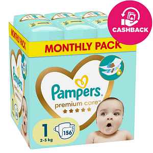 PAMPERS Premium Care vel. 1 Mini *monthly pack