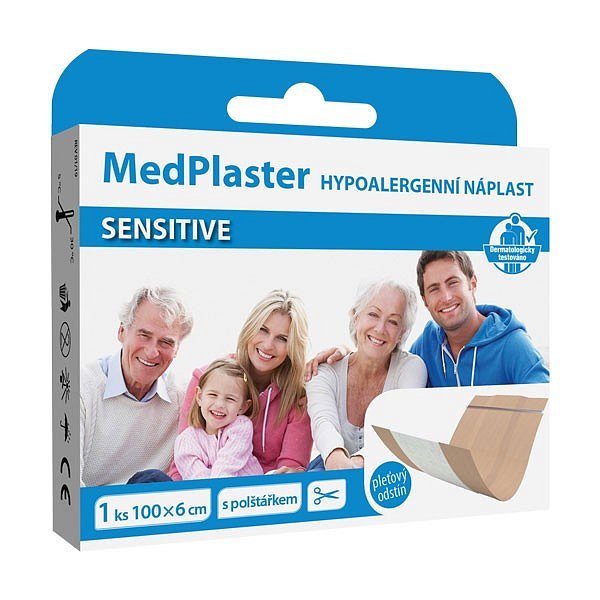 MedPlaster Náplast SENSITIVE 100x6cm - II. jakost