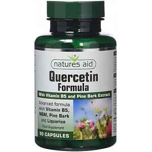 Natures Aid Kvercetin a Vitamin C antioxidant 90 kapslí