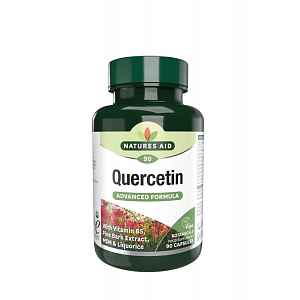Natures Aid Kvercetin a Vitamin C antioxidant 90 kapslí