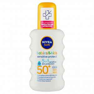 NIVEA Sun dětský sprej na opalování Sensitive OF50+ 200ml