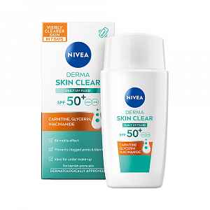 Nivea Derma Skin Clear SPF50+ denní fluid 40 ml