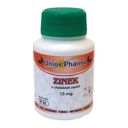 Uniospharma Zinek 15 mg v chelát.vazbě tablety 90