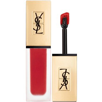 Yves Saint Laurent Tatouage Couture ultra matující tekutá rtěnka odstín 12 Red Tribe - Rich True Red 6 ml