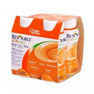 Resource 2.0 kcal Fibre Meruňkový perorální roztok 4 x 200 ml