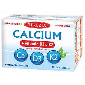 Terezia Calcium+vitamin D3 a K2 cps.30