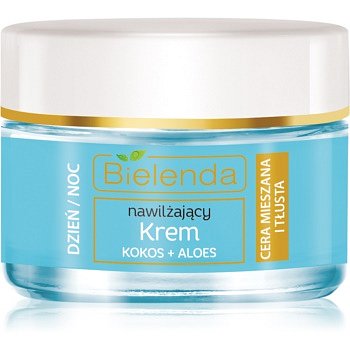 Bielenda Hydra Care Coconut & Aloe lehký hydratační gelový krém pro mastnou a smíšenou pleť  50 ml