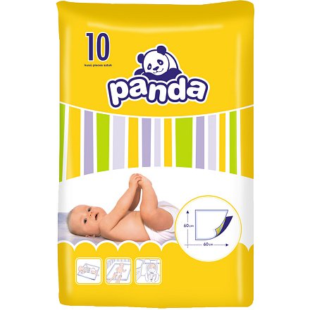 Dětské přebalovací podložky Panda 10 ks
