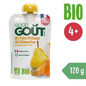 Good Gout BIO Hruška s klementinkou 4m+ kapsička 120 g