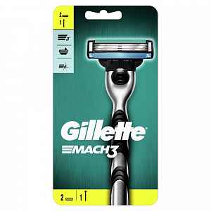 Gillette Mach 3 holící strojek + 2 hlavice