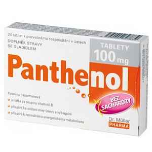 Panthenol tablety 100 mg tablety 24