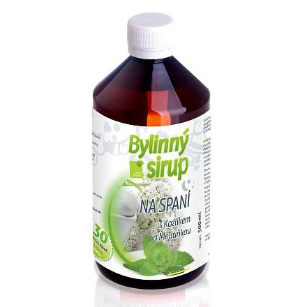 Bylinný Sirup na spaní s Kozlíkem a Meduňkou 500ml