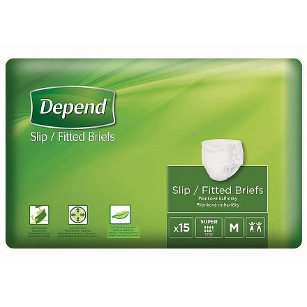 Depend plenkové kalhotky Slip Super M 15ks