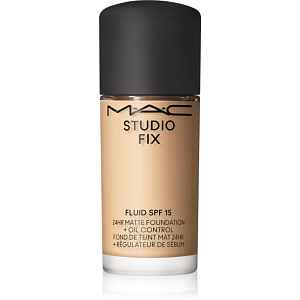 MAC Cosmetics Mini Studio Fix Fluid SPF 15 24HR Matte Foundation + Oil Control matující make-up SPF 15 odstín NC17 15 ml