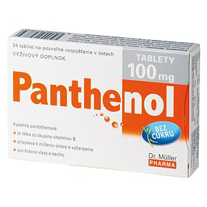 Panthenol tablety 100 mg tablety 24