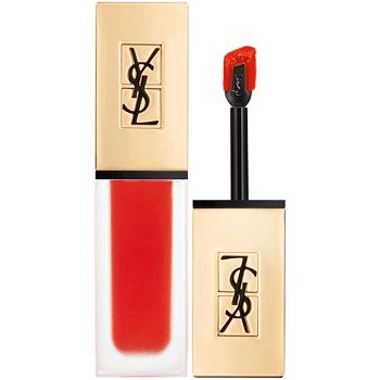 Yves Saint Laurent Tatouage Couture ultra matující tekutá rtěnka odstín 13 True Orange - Bright Coral Red 6 ml