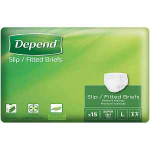 Depend plenkové kalhotky Slip Super L 15ks