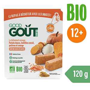 Good Gout BIO Tyčinky z červené čočky a dýně 120 g