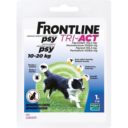 Frontline Tri-Act Spot On pro psy 10-20kg