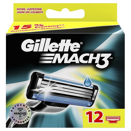 Gillette Mach3 náhradní hlavice 12ks