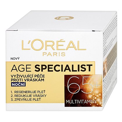 L'Oréal Paris Age Specialist 65+ vyživující péče proti vráskám noční 50ml