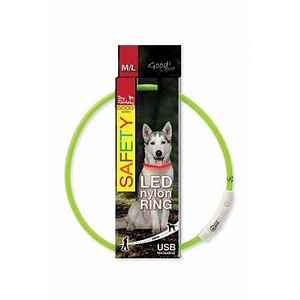 Obojek Dog Fantasy Světelný Usb Zelený 65cm 1ks