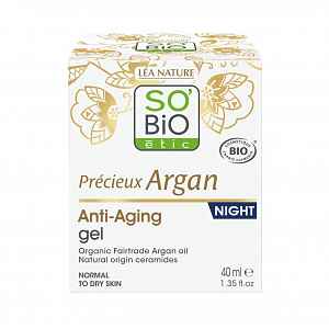 SO’BiO étic Anti-age Précieux Argan Noční pleťový gel BIO 50 ml