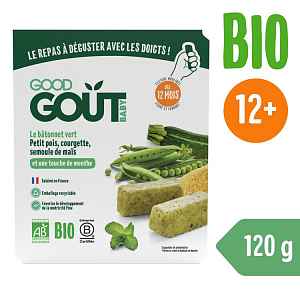 Good Gout BIO Tyčinky z hrášku a cukety 120 g