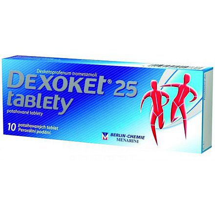 Dexoket 25 tablety por.tbl.flm.10x25mg