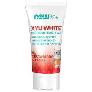 NOW XyliWhite Strawberry Splash, dětský zubní gel, jahoda, 85 g