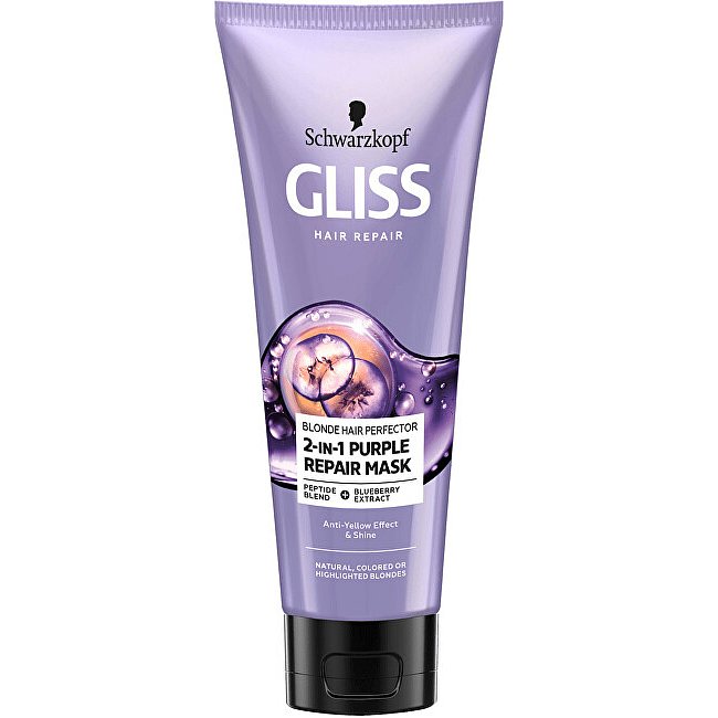 Regenerační maska pro blond vlasy Blonde Perfector (2-in-1 Purple Mask) 200 ml