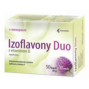 Izoflavony Duo s vitamínem D orální tobolky 50 + 10 navíc