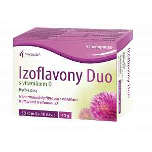 Izoflavony Duo s vitamínem D orální tobolky 50 + 10 navíc