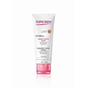 Topicrem UH FACE HYDRA+ Radiance Tinted Cream tónující hydratační krém SPF 40 odstín Medium 40 ml