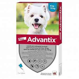 Advantix pro psy Spot On 4-10kg