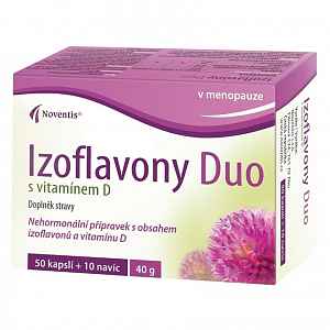 Izoflavony Duo s vitamínem D orální tobolky 50 + 10 navíc