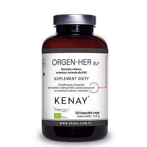 Kenay Orgen Her extrakty rostlinné vitaminy a minerály pro ni BIO 120 kapslí