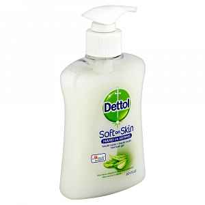 Dettol Hydratační antibakteriální mýdlo s aloe vera a mléčnými proteiny  250 ml