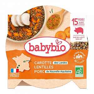 Babybio Vepřové maso s čočkou 260 g