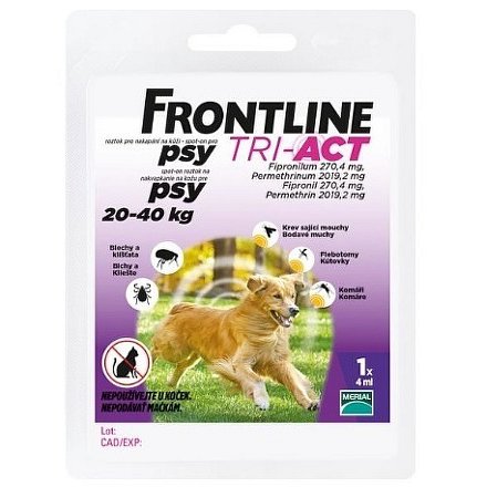 Frontline Tri-Act Spot On pro psy 20-40kg